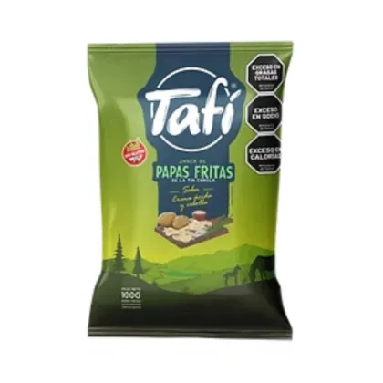 TAFI - Papas Fritas Sabor CREMA ACIDA y CEBOLLA x 100gr.