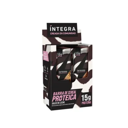 INTEGRA - BARRA PROTEICA Dulce de Leche 43gr x 10u