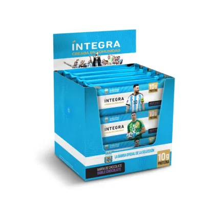 INTEGRA - BARRA Chocolate con DOBLE CHOCOLATE   AFA  41gr x 10u