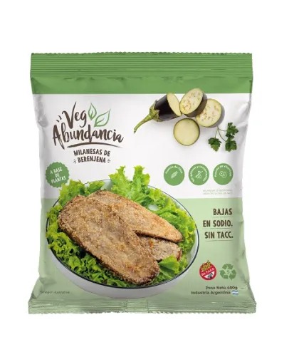 VEGABUNDANCIA - Milanesas de Berenjenas 120gr x 4un