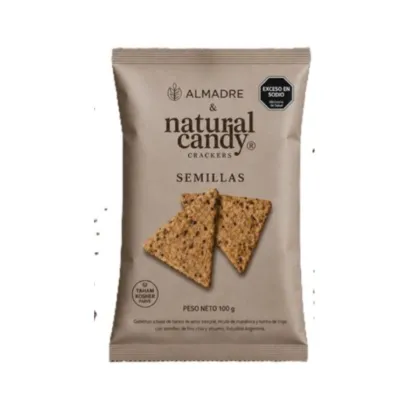 ALMADRE - Crackers Natural Candy SEMILLAS 100Grs.
