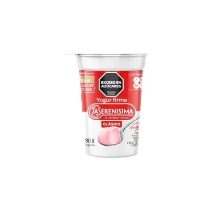 LA SERENISIMA - Yogur Entero Clasico Frutilla B12 190 gr
