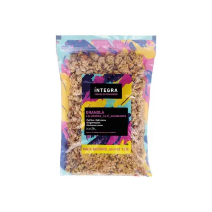 INTEGRA - GRANOLA Almendra y arándanos 1KG S/ Azucar