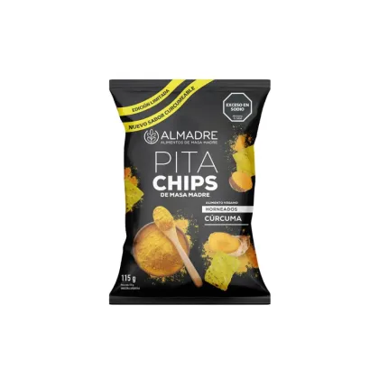 ALMADRE - PitaChips Masa Madre CURCUMA x 170gr