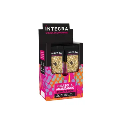 INTEGRA - BARRA Avena Girasol Ar&aacute;ndanos 43gr x 10u