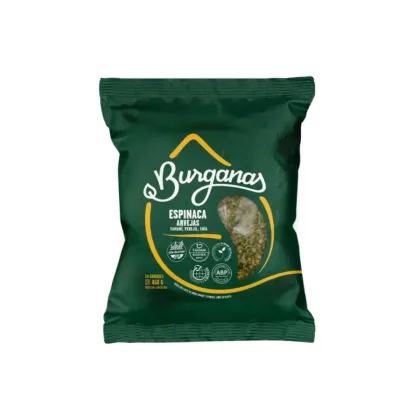BURGANAS  - Medallones de ESPINACA y ARVEJAS x 4un 460grs.