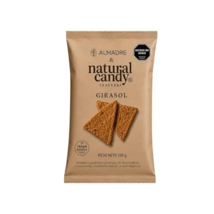 ALMADRE - Crackers Natural Candy GIRASOL 100Grs.