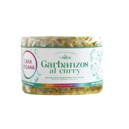 CASA VEGANA - Medallon de garbanzo al curry 4 unid x480Grs